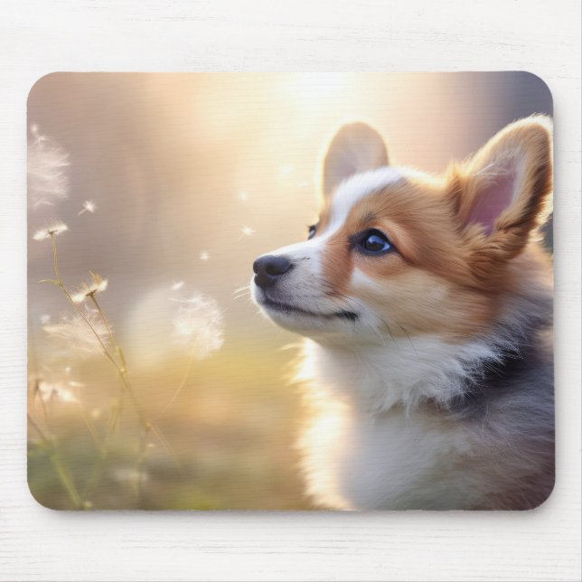 Corgi Hund Pet Animal Tranquil fredningsvärd Musmatta (Framsidan)