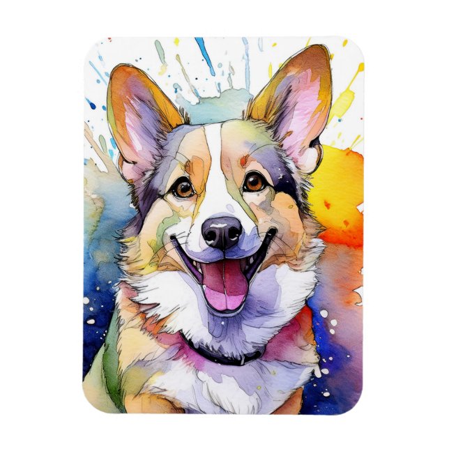 Corgi Hund Photo Magnet (Vertikal)