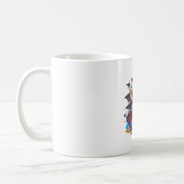 Corgi Hund Pirat Kaffemugg (Vänster)