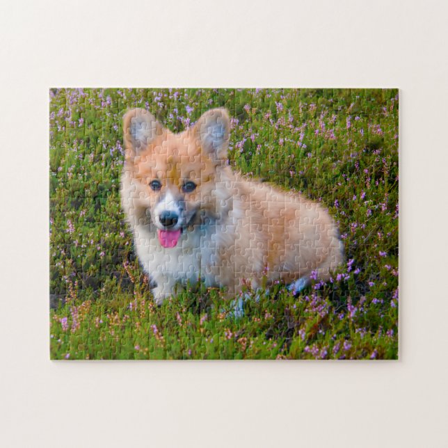 Corgi Hund. Pussel (Horisontell)