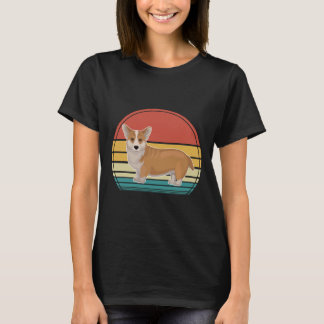 Corgi Hund Retro 20 T Shirt