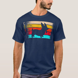 Corgi Hund Retro Cute Pet Animal Lover T Shirt