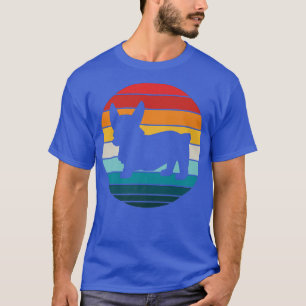 Corgi Hund Retro Djurälskare 70s 80-tal Sunset D T Shirt