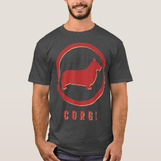 Corgi Hund Retro Vintage T-Shirt