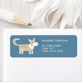 Corgi Hund Returadress Etikett