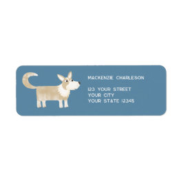 Corgi Hund Returadress Returadress Etikett