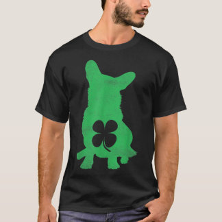 Corgi Hund Shamrock St T Shirt