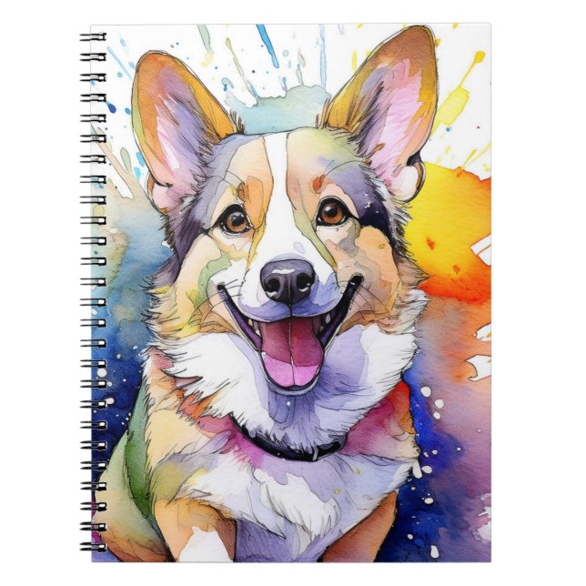 Corgi Hund Spiral bärbar dator Anteckningsbok (Framsidan)