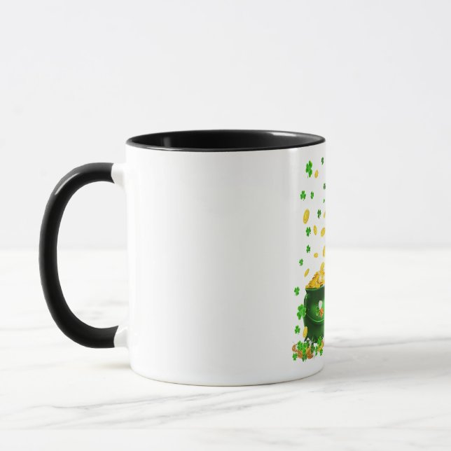 Corgi Hund St. Patricks Day Mugg (Vänster)