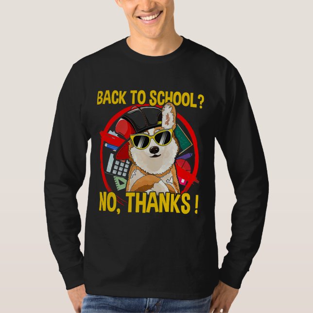 Corgi Hund Sunglasses T Shirt (Framsida)