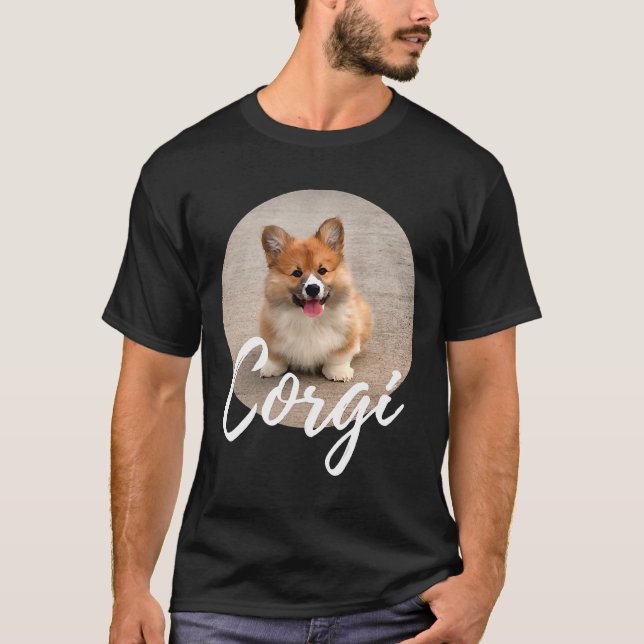 Corgi Hund T Shirt (Framsida)