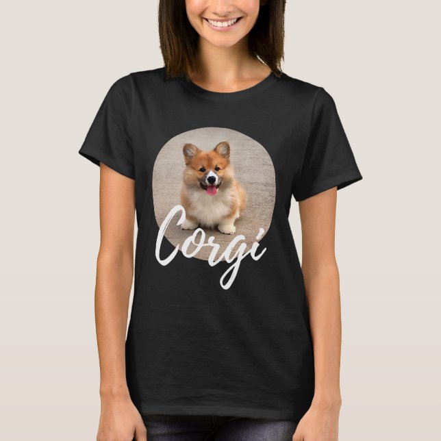 Corgi Hund T Shirt (Framsida)