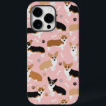 Corgi Hund Tass och Bones<br><div class="desc">Cute Corgi hundar med rött,  rött och tri jackar färg med tass avtryck och hund ben mönster.</div>