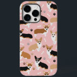 Corgi Hund Tass och Bones<br><div class="desc">Cute Corgi hundar med rött,  rött och tri jackar färg med tass avtryck och hund ben mönster.</div>