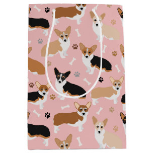 Corgi Hund Tass och Bones Medium Gift Bag