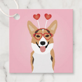 Corgi Hund Valentines day Gåvor Etiketter