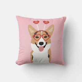 Corgi Hund Valentines day Kudde