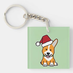 Corgi hund valp Pembroke Welsh jul Santa hatt