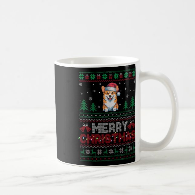 Corgi Hundälskarna Santa Hat Julgran Ljus Kaffemugg (Höger)