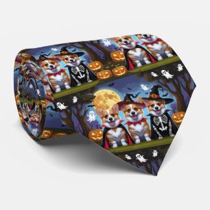 Corgi Hundar Pumpkin Halloween Funny Slips