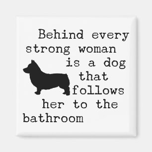 Corgi-hundhumor-citat Magnet
