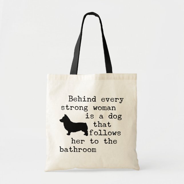 Corgi - Hundhumor Citat Tygkasse (Framsidan)