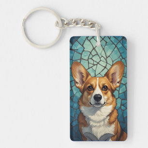 Corgi Hundporträtt För Hundälskare Nyckelring