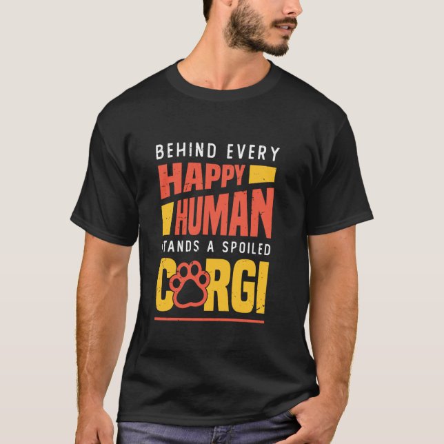 Corgi Hundras Corgi T Shirt (Framsida)