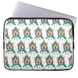 Corgi Hundras Jul Laptop Fodral