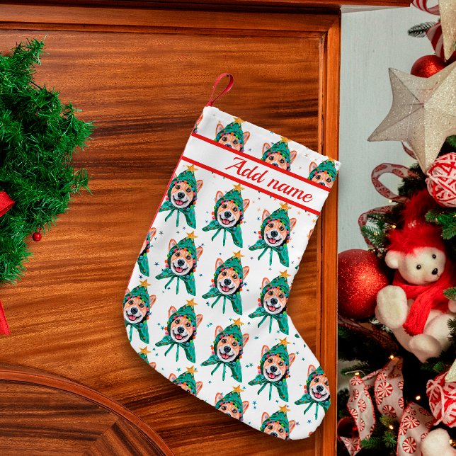 Corgi hundras jul liten julstrumpa (Skapare uppladdad)