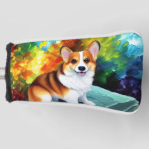 Corgi i Garden Golf Head Cover