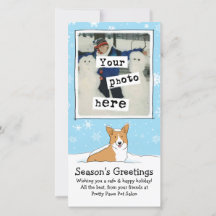 Corgi i Helgdag  i Snö