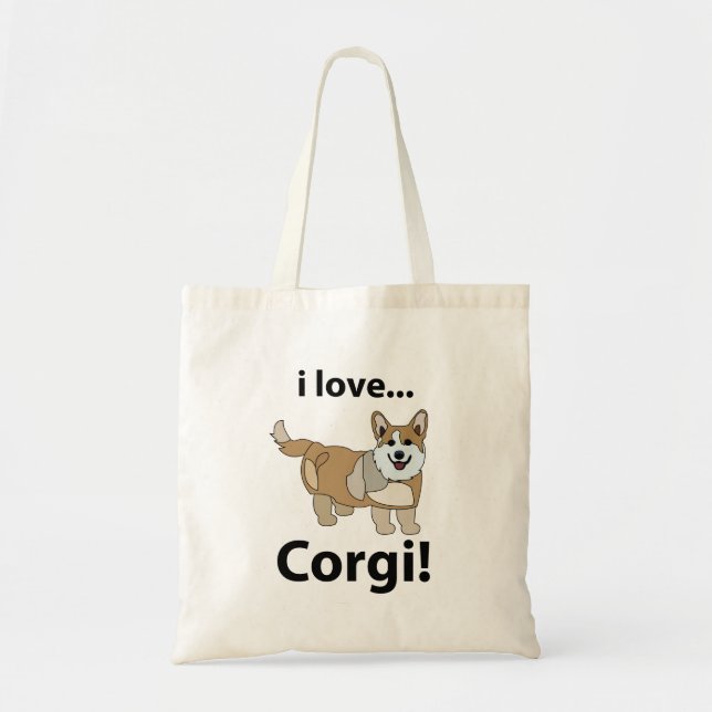 Corgi I Kärlek Corgi Tygkasse (Framsidan)