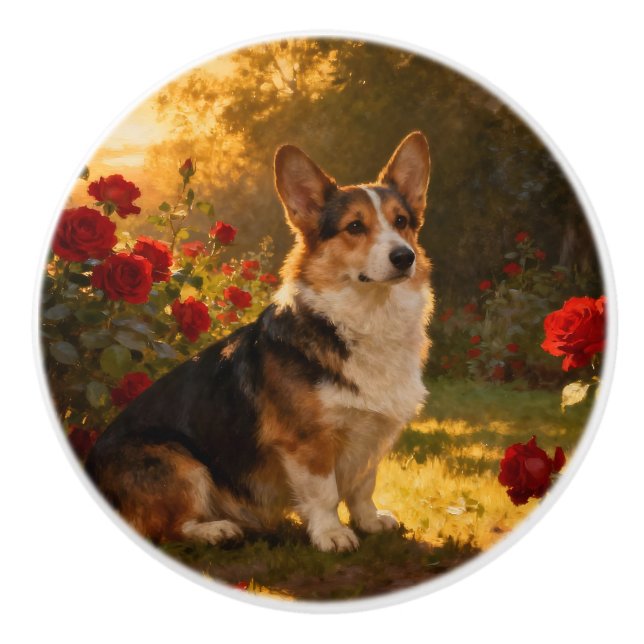 Corgi i rosorna I Knopp (Framsidan)