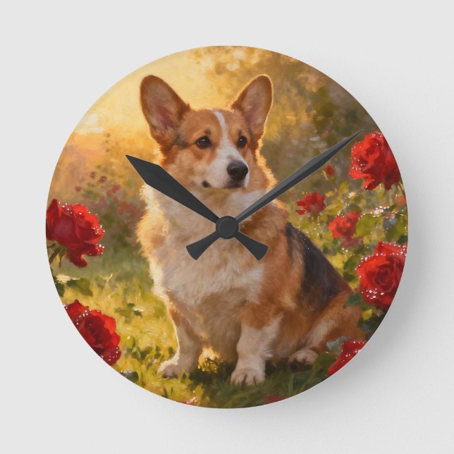 Corgi i rosorna III Rund Klocka (Framsida)