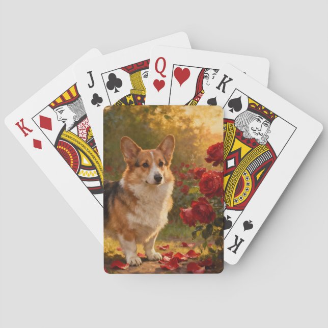 Corgi i rosorna V Casinokort (Baksidan)