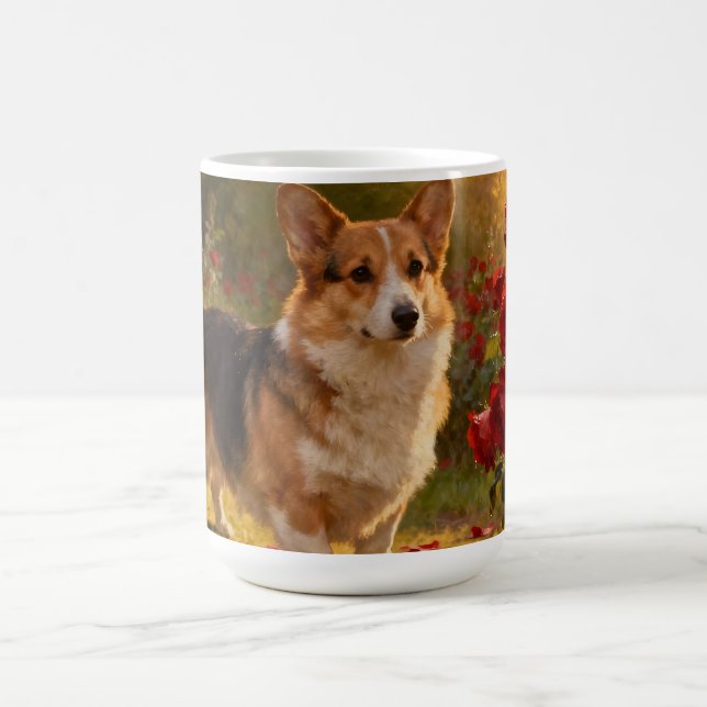 Corgi i rosorna V Kaffemugg (Center)