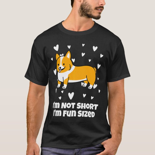 Corgi Im inte Kort T Shirt (Framsida)