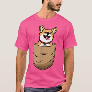 Corgi in Pocket Cute Corgi Älskare & Owner  T Shirt