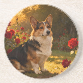 Corgi in the Roses I Underlägg
