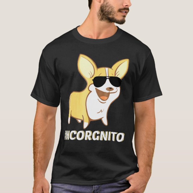 Corgi Incorgnito Djur T-shirt (Framsida)