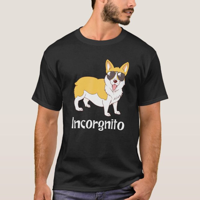 Corgi Inkognito Corgi T Shirt (Framsida)