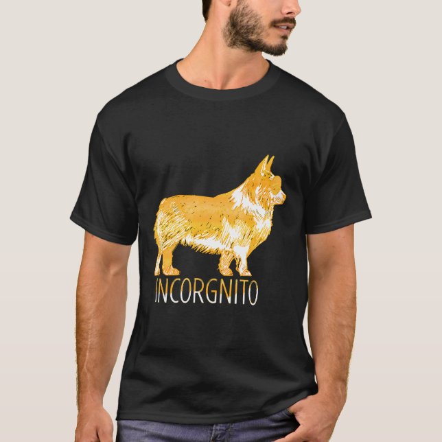 Corgi Inkognito   T Shirt (Framsida)