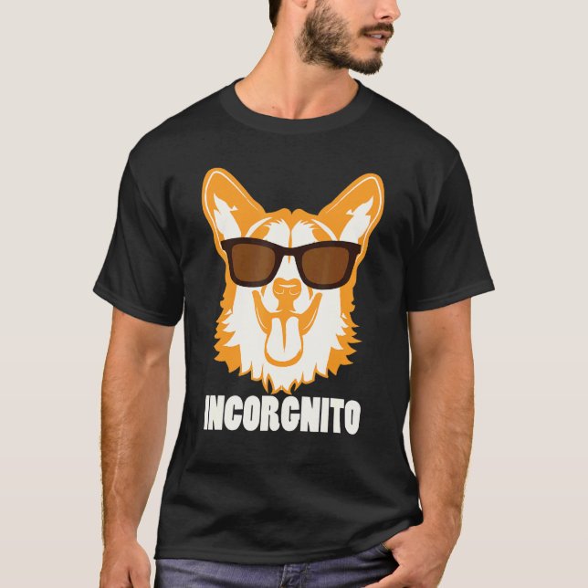 Corgi Inkognito T Shirt (Framsida)