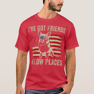 Corgi Ive Har Friends in Low Ställen Pembroke Wels T Shirt