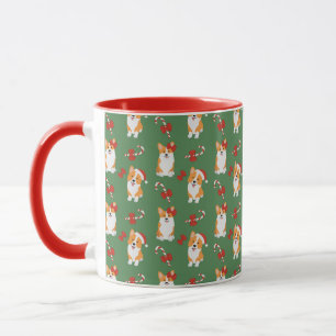 Corgi jul Candy cane Mönster Mugg