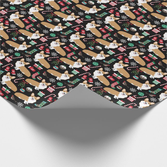Corgi jul Gift Wrap Presentpapper (Hörn)