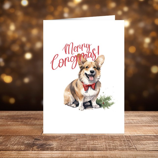 Corgi jul Glad helg lustig (Skapare uppladdad)