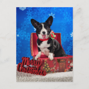 Corgi jul helg vykort