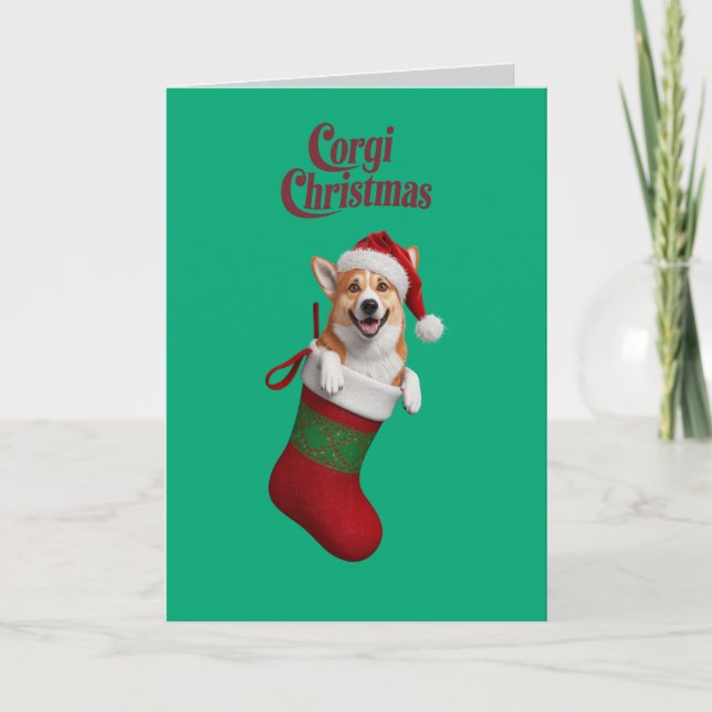 Corgi jul helgkort (Framsida)